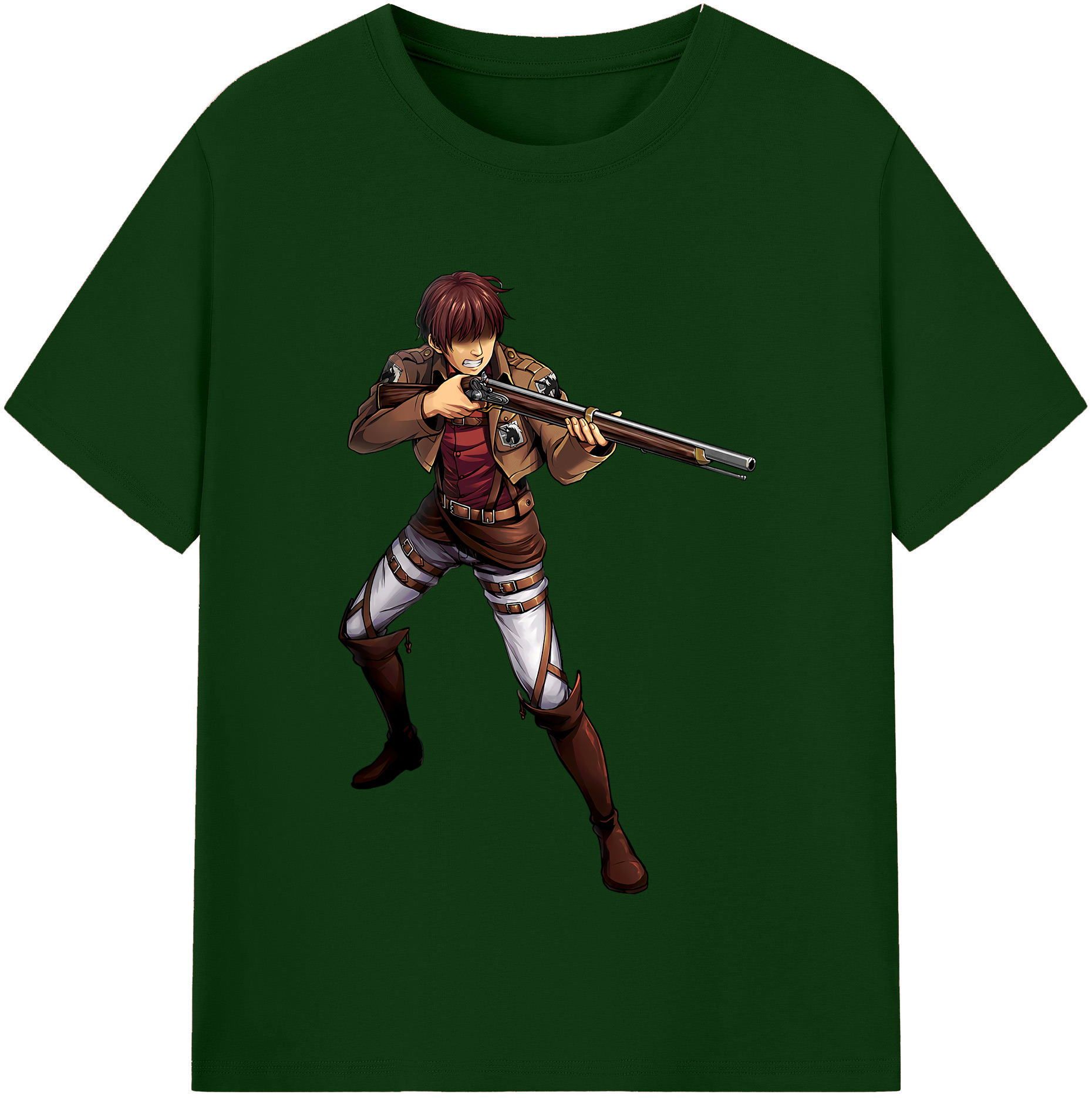 （画像用） 進撃の巨人 Attack on Titan 綿100％半袖Tシャツ（フロントプリント）